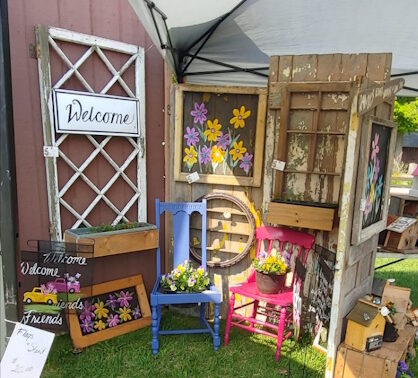 Spring-Craft-Show-2 Spring Craft Show Signs and Chairs Outside.